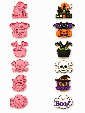 New Halloween Cookie Cutter Embosser Stamp Collection